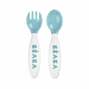 Купить Эргономическая ложка Beaba Set Of 22ND Age Fork+Blue в Иркутске