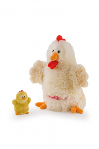 Купить Курочка с цыпленком , 28 см (игрушка на руку) в Иркутске