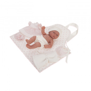 Купить Кукла-младенец Munecas Antonio Хлои в розовом, 26см в Иркутске