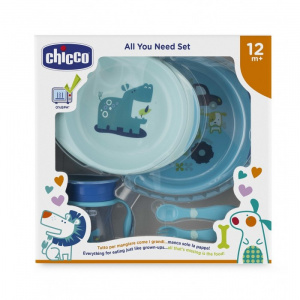 Купить Набор детской посуды Chicco голубой в Иркутске