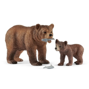 Купить Медведица гризли с медвежонком Schleich в Иркутске