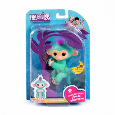 Купить Интерактивная обезьянка Зоя (зеленая), 12см в Иркутске
